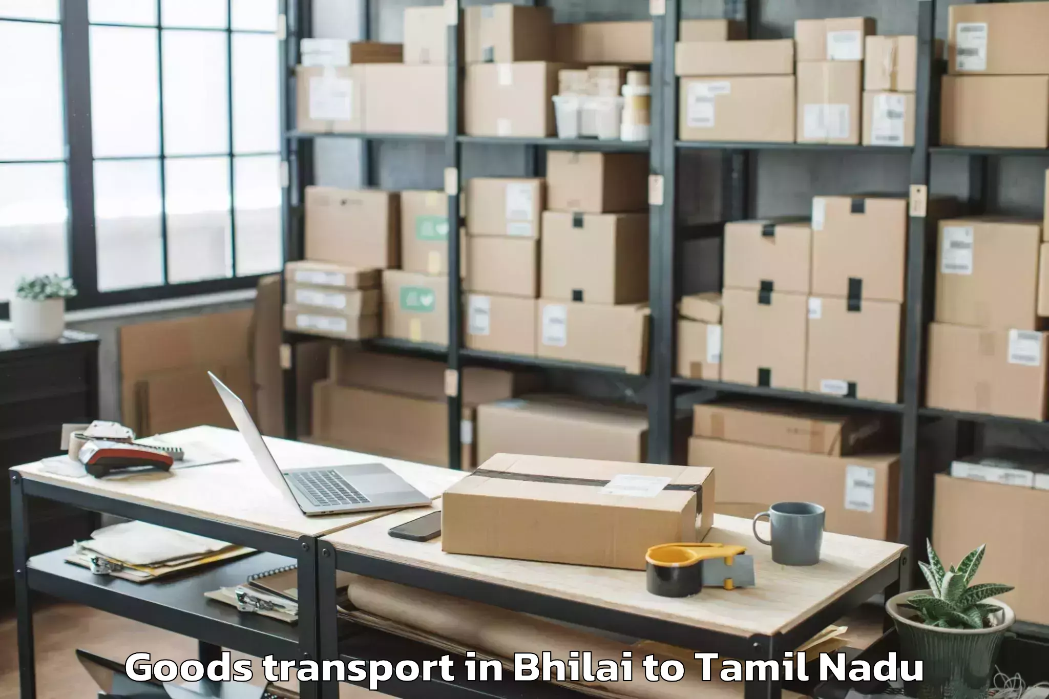 Efficient Bhilai to Pudukkottai Goods Transport